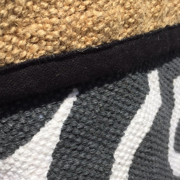 Large (2) collapsible storage bins 16.5 h x 16 deep Jute + Cotton-- a pair - Picture 6 of 11